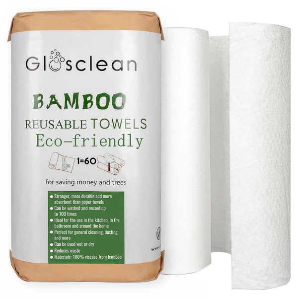 Bamboo Paper Towels 2 Rolls  Best Reusable Paper Towels